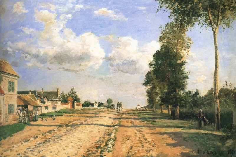 Camille Pissarro Versailles Road oil painting image